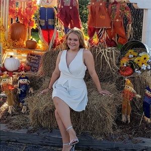 White glitter dress. Great for a simple prom! Only worn once to prom